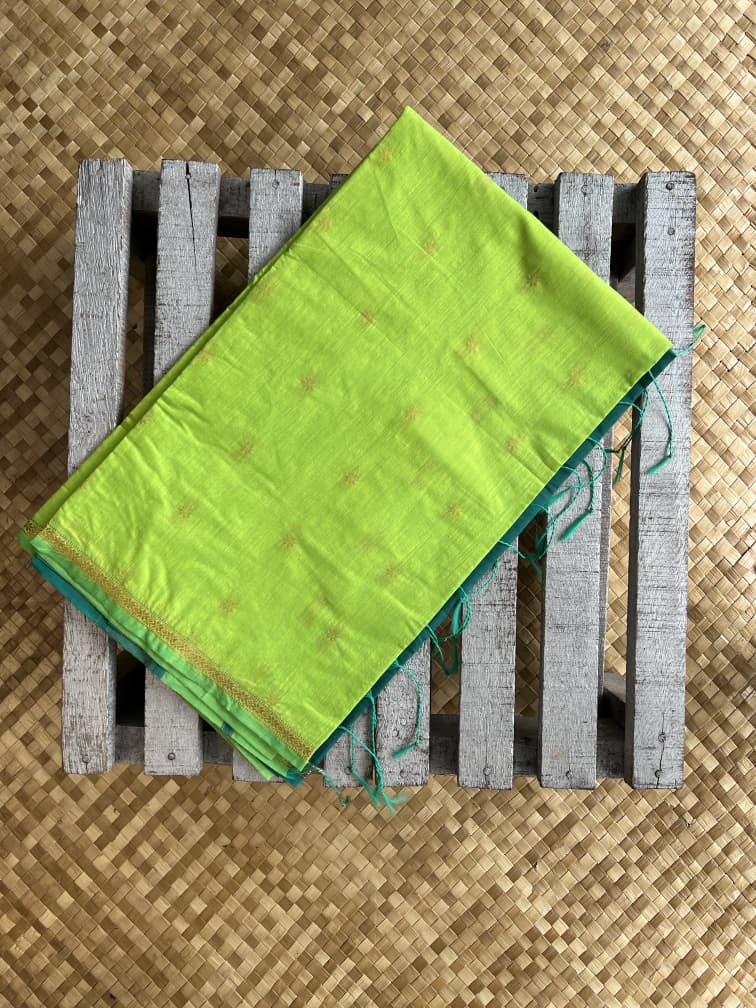 Silk Cotton - Apple Green