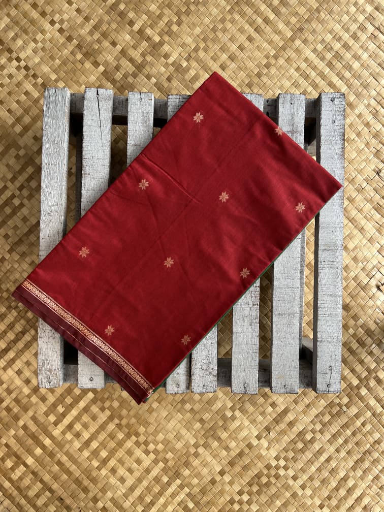 Silk Cotton - Red Green