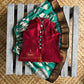 Trilochana - in dark red & green