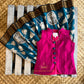 Trilochana - in Rani Pink & Blue